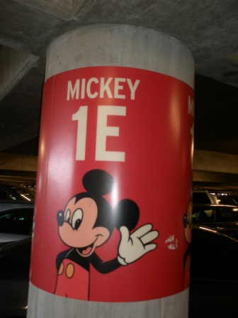 Mickey Mouse sign at Disneyland